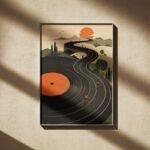 Vinyl Road Journey Poster
