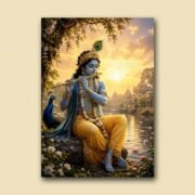 Krishna Sacred Grove Poster