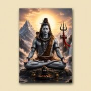 Lord Shiva Himalayan Meditation Poster