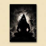 Shiva Cosmic Silhouette Poster