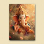 Lord Ganesha Sacred Portrait Poster