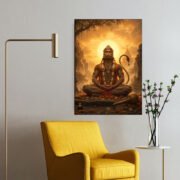 Hanuman Meditation Forest Poster - Image 2