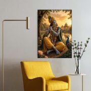 Krishna Flute Garden Poster - Image 2