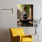 Shivling Garden Courtyard Poster - Image 2