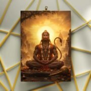 Hanuman Meditation Forest Poster - Image 3