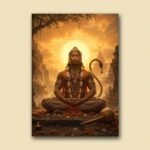Hanuman Meditation Forest Poster
