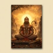 Hanuman Meditation Forest Poster