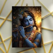 Krishna Twilight Portrait Poster - Image 3