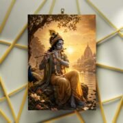 Krishna Riverside Temple Poster - Image 3