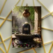 Shivling Garden Courtyard Poster - Image 3