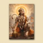 Hanuman Warrior Kneel Poster