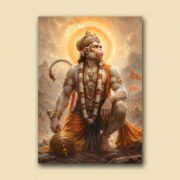 Hanuman Warrior Kneel Poster