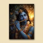 Krishna Twilight Portrait Poster