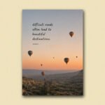 Misty Mountain Quote Poster