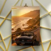 Beach Van Sunset Poster - Image 3