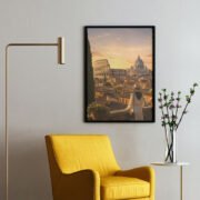 Rome Rooftop Sunset Poster - Image 2