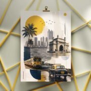 Mumbai Retro Collage Poster - Image 3