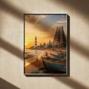 Temple Coast Sunset Poster