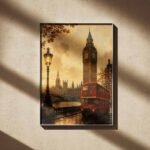 London Autumn Twilight Poster