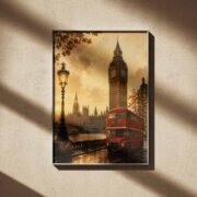 London Autumn Twilight Poster
