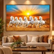 7 Running Horses Wall Art | Luxury Office & Home Décor