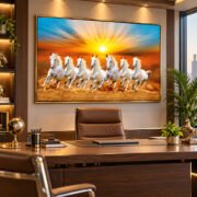 7 Running Horses Wall Art | Luxury Office & Home Décor - Image 2
